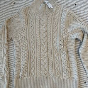 GAP Cable Knit Cream Sweater